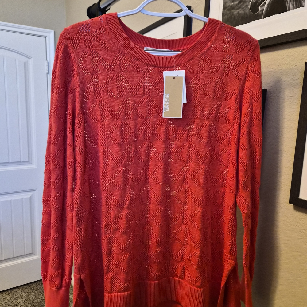 Michael Kors Coral Red Sweater